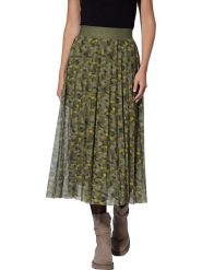 Heine Spódnica w kolorze khaki rozmiar: 44. Brązowe spódniczki damskie Heine, bez wzorów, midi. Za 100.04 zł.