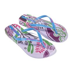 Japonki damskie Ipanema Graffiti III. Niebieskie klapki damskie Ipanema, bez wzorów, bez obcasa. Za 76.99 zł.