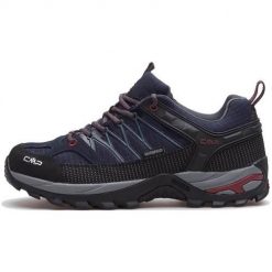 Buty trekkingowe męskie CMP Rigel WP. Czarne buty trekkingowe męskie CMP, z gumy, bez zapięcia, trekkingowe. Za 299.99 zł.