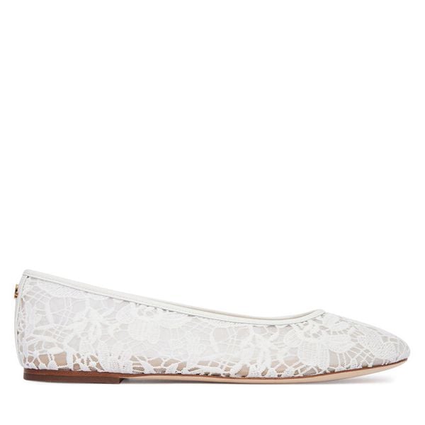 Baleriny LAUREN RALPH LAUREN. Białe baleriny damskie Lauren Ralph Lauren, bez wzorów, bez obcasa. Za 659.99 zł.