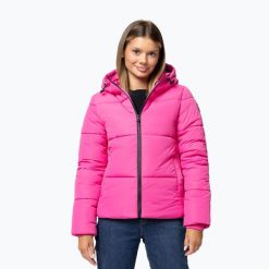 Kurtka zimowa damska Pitbull Vista Quilted Hooded. Czerwone kurtki damskie PITBULL, na zimę, l, bez wzorów, z materiału, bez kaptura. Za 219.99 zł.