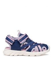 Geox Sandały J Sandal Airadyum Gi J55MTB 01454 C4215 S Granatowy. Niebieskie sandały dziewczęce Geox, z materiału, bez zapięcia. Za 269.99 zł.