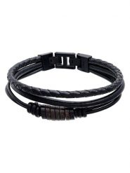 S.Oliver Skórzana bransoletka rozmiar: onesize. Brązowe biżuteria dla mężczyzn S.Oliver, ze stali. Za 121.99 zł.