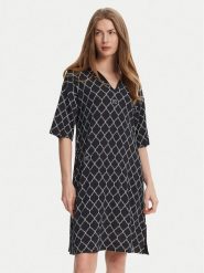Max Mara Beachwear Sukienka codzienna Aidone 2516621079 Czarny Relaxed Fit. Czarne sukienki damskie Max Mara Beachwear, na co dzień, xs, bez wzorów, z wiskozy, bez kołnierzyka, bez ramiączek, proste. Za 1,040.27 zł.