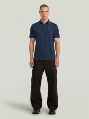 G-Star Koszulka polo w kolorze granatowym rozmiar: XL. Niebieskie koszulki polo męskie G-Star, xl, bez wzorów, bez ramiączek. Za 166.88 zł.
