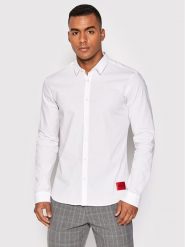 Hugo Koszula Ero3-W 50475687 Biały Extra Slim Fit. Białe koszule męskie Hugo, m, bez wzorów, z bawełny, bez kołnierzyka, bez ramiączek. Za 239.99 zł.