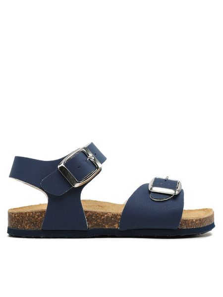 Primigi Sandały 3925500 S Niebieski. Niebieskie sandały chłopięce Primigi, ze skóry, bez zapięcia. Za 199.99 zł.