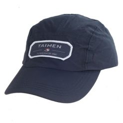 Czapka wędkarska Taimen Rain no.1 - Ciemnoniebieska. Niebieskie czapki męskie TAIMEN, z aplikacjami. Za 99.99 zł.