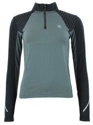 Peak Mountain Koszulka funkcyjna "Aflint" w kolorze szarym rozmiar: M. Szare bluzki sportowe damskie Peak Mountain, m, bez wzorów, bez ramiączek. Za 135.17 zł.