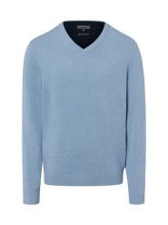 Finshley & Harding sweter z dzianiny z dodatkiem kaszmiru Mężczyźni Bawełna niebieski, XXL. Niebieskie swetry męskie Finshley & Harding, m, bez wzorów, z bawełny, bez kołnierzyka. Za 299.95 zł.