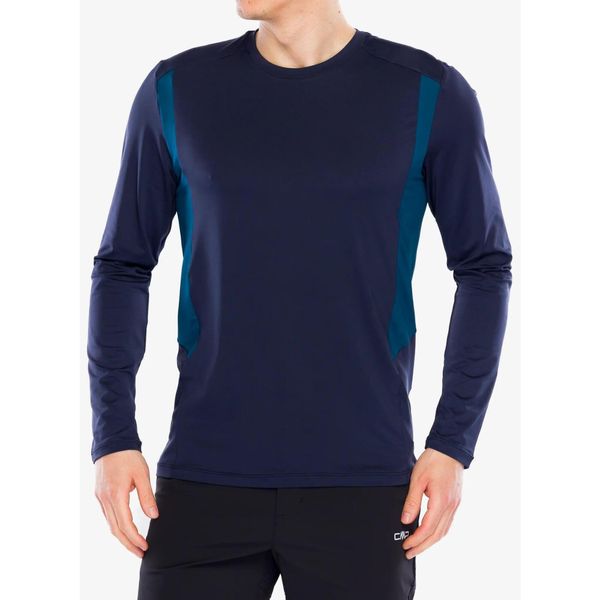 Bluza bez kaptura męska CMP Vivid T-Shirt. Niebieskie bluzy bez kaptura męskie CMP, m, bez wzorów, bez kołnierzyka. Za 130.79 zł.