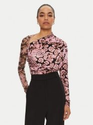 PINKO Bluzka Meti 103024 A1O5 Różowy Regular Fit. Czerwone bluzki damskie Pinko, xs, bez wzorów, z syntetyku, bez kołnierzyka, bez ramiączek. Za 759.99 zł.