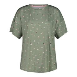 Koszulka damska CMP. Zielone t-shirty damskie CMP, bez wzorów, z tkaniny, bez kołnierzyka. Za 204.15 zł.