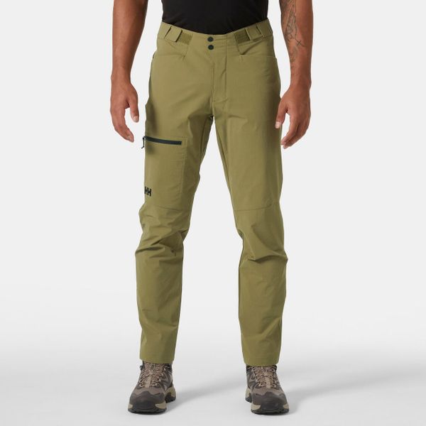 Spodnie Helly Hansen Odin Rock Softshell. Zielone spodnie materiałowe męskie Helly Hansen, bez wzorów, z softshellu, rockowe. Za 553.50 zł.