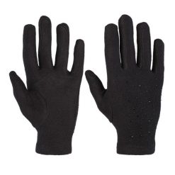 Czarne Rękawiczki Glamour Damskie Moraj. Czarne rękawiczki damskie Moraj, na zimę, bez wzorów, z materiału. Za 34.99 zł.