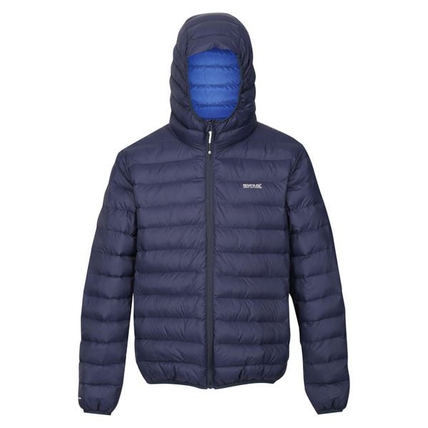 Męska Ocieplana Kurtka Z Kapturem Marizion. Niebieskie kurtki męskie Regatta, l, bez wzorów, z puchu, sportowe, z kapturem. Za 229.99 zł.