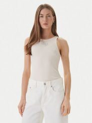 Guess Top W6RP39 KD092 Beżowy Regular Fit. Brązowe topy damskie Guess, xs, z aplikacjami, z syntetyku, bez kołnierzyka. Za 174.99 zł.