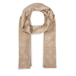 Szal Guess. Brązowe szaliki i kominy damskie Guess, z aplikacjami. Za 194.99 zł.