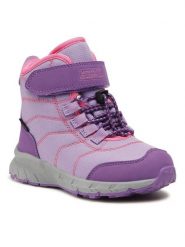 Sprandi Śniegowce CP86-22868(IV)DZ Fioletowy. Fioletowe kozaki dziewczęce Sprandi, bez wzorów, z materiału, bez obcasa. Za 107.99 zł.