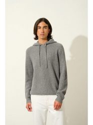 AUTHENTIC CASHMERE Kaszmirowy sweter "Mida" w kolorze szarym rozmiar: S. Szare swetry męskie AUTHENTIC CASHMERE, na lato, s, bez wzorów, z kaszmiru, bez kołnierzyka. Za 592.99 zł.