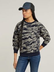 G-Star Bluza w kolorze granatowo-złotym rozmiar: M. Niebieskie bluzy bez kaptura damskie G-Star, m, z bawełny. Za 153.71 zł.
