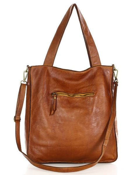 Torebka damska shopper A4 skóra naturalna - MARCO MAZZINI brąz camel. Brązowe shopper bag damskie bez wzorów, ze skóry, bez dodatków. Za 599.00 zł.