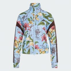 BLUZA DRESOWA ADIDAS x FARM RIO HOUSE OF TIRO. Brązowe bluzy bez kaptura damskie Adidas, s, z bawełny. Za 349.00 zł.