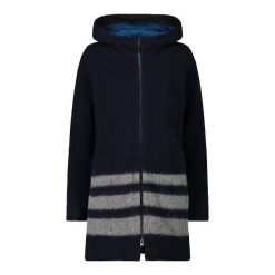 Parka damska z kapturem CMP. Czarne parki damskie CMP, na zimę, uniwersalny, bez wzorów, z materiału. Za 825.55 zł.