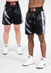Hornell Boxing Szorty - Czarny/Szary. Szare spodenki sportowe damskie GORILLA WEAR, bez wzorów, z elastanu. Za 196.10 zł.