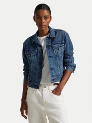 Polo Ralph Lauren Kurtka jeansowa 211969408001 Niebieski Relaxed Fit. Niebieskie kurtki damskie Polo Ralph Lauren, xs, bez wzorów, z bawełny, bez kaptura. W wyprzedaży za 739.99 zł.