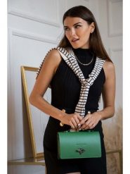 Christian Laurier Skórzana torebka "Stacy" w kolorze zielonym - 22 x 12 x 4 cm rozmiar: onesize. Zielone torebki klasyczne damskie Christian Laurier, bez wzorów, z materiału, bez dodatków. Za 239.99 zł.