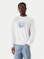 HUGO Bluza Namenex 50554392 Biały Regular Fit. Białe bluzy bez kaptura męskie Hugo, m, z bawełny. Za 399.99 zł.