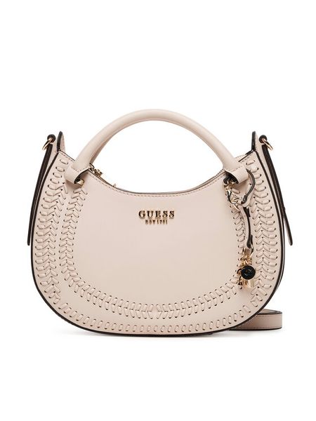 Guess Torebka Tatum HWNG96 67060 Beżowy. Brązowe torebki klasyczne damskie Guess, z aplikacjami, ze skóry, bez dodatków. Za 489.99 zł.