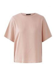 Oui Bluzka w kolorze jasnoróżowym rozmiar: 44. Różowe bluzki damskie Oui, bez wzorów, bez kołnierzyka, bez ramiączek. Za 203.45 zł.