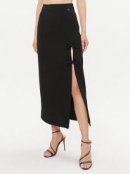 Dixie Spódnica midi G319Z041 Czarny Regular Fit. Czarne spódniczki damskie Dixie, m, bez wzorów, z syntetyku, midi. Za 449.99 zł.