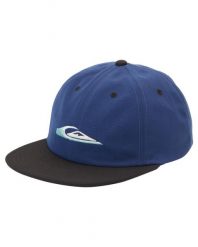 Czapka Snapback dla Mężczyzn BLOCK STOCKER Niebieski. Niebieskie czapki męskie Quiksilver, bez wzorów, z materiału. Za 129.00 zł.