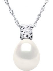 Pearline Srebrny naszyjnik z perłą - dł. 42 cm rozmiar: onesize. Białe naszyjniki damskie Pearline, srebrne. Za 152.99 zł.