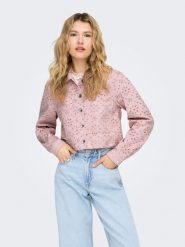 ONLY Kurtka koszulowa w kolorze jasnoróżowym rozmiar: S. Różowe kurtki damskie Only, s, bez wzorów, z bawełny, bez kaptura. Za 145.94 zł.