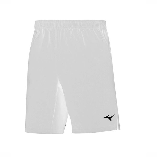 Short Mizuno Trad M. Białe szorty męskie Mizuno, bez wzorów, z materiału, sportowe. Za 156.35 zł.
