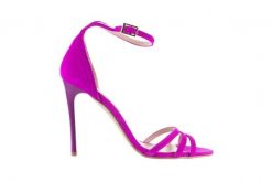 Sandały Bayla-097 05 Fuksjowe Sandały, Skóra naturalna - 40. Czerwone sandały damskie Bayla, bez wzorów, ze skóry, bez obcasa, na obcasie. W wyprzedaży za 179.10 zł.