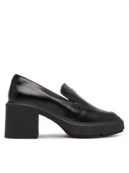 Calvin Klein Półbuty Block Heel Loafer Lth Hdw HW0HW03176 Czarny. Czarne półbuty damskie CALVIN KLEIN, bez wzorów, ze skóry, bez obcasa, na obcasie. Za 699.99 zł.