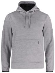 Clique Oakdale męska bluza z kapturem z poliestru – grey melange. Szare bluzy sportowe męskie CLIQUE, bez wzorów, z poliesteru, sportowe, bez kołnierzyka, bez ramiączek. Za 227.02 zł.