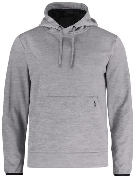 Clique Oakdale męska bluza z kapturem z poliestru – grey melange. Szare bluzy sportowe męskie CLIQUE, bez wzorów, z poliesteru, sportowe, bez kołnierzyka, bez ramiączek. Za 227.02 zł.