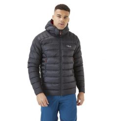 Kurtka puchowa męska Rab Electron Pro Down Jacket z kapturem. Brązowe kurtki męskie RAB, na zimę, m, bez wzorów, z puchu, sportowe, z kapturem. Za 1,449.99 zł.