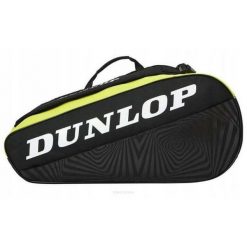 Torba tenisowa Dunlop CX Club x3 czarno-żółta. Czarne torebki klasyczne damskie Dunlop, bez wzorów, bez dodatków. Za 269.00 zł.