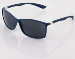 Niebieskie okulary przeciwsłoneczne Basley - rama PC, soczewki poliwęglanowe. Niebieskie okulary przeciwsłoneczne damskie Erima, prostokątne. Za 117.99 zł.