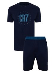 CR7 Piżama w kolorze granatowym rozmiar: XL. Niebieskie piżamy męskie CR7, xl, bez wzorów, z bawełny, bez ramiączek. Za 100.99 zł.