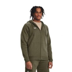 Bluza Rozpinana Męska Polar Rival. Białe bluzy sportowe męskie Under Armour, l, z bawełny. Za 390.00 zł.