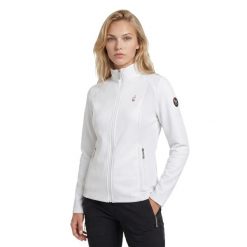 Bluza trekkingowa damska na zamek DIANE. Białe bluzy bez kaptura damskie Aulp, m, z dzianiny. Za 219.99 zł.