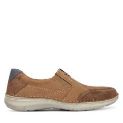 Półbuty Josef Seibel. Brązowe półbuty męskie Josef Seibel, bez zapięcia. Za 429.99 zł.